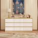 Ebern Designs Chest Of Drawers 9 Drawer Dresser, Wood Dresser 9 Drawer Chest Wood in White | 31.5 H x 63 W x 15.7 D in | Wayfair