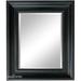 West Frames Stella Modern Vintage Ornate Framed Wall Mirror Plastic in Black | 29.5 H x 25.5 W x 1.5 D in | Wayfair 288-12-TP-2024B-4D-RINGS