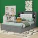 Latitude Run® Queen Storage Platform Bed Upholstered, Wood in Gray | 47.2 H x 62.9 W x 91.2 D in | Wayfair FB8663A7BC4F40AFBB51BA9D9BEA9DA5