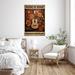 Trinx Music Is What Feelings Sound Like - 1 Piece Rectangle Graphic Art Print On Wrapped Canvas in Brown | 14 H x 11 W x 1.25 D in | Wayfair