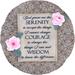 Arlmont & Co. Norvella Norvella Serenity Prayer Garden Art Resin/Plastic | 1 H x 10 W x 10 D in | Wayfair D6A738E90D154C159ABAF160C27CF379