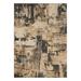 Gray 94 x 63 x 0.39 in Area Rug - 17 Stories Abstract Machine Woven Polyester Area Rug in/Silver Polyester | 94 H x 63 W x 0.39 D in | Wayfair