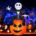 The Holiday Aisle® Skeleton & Pumpkin Halloween Inflatable | 72 H x 49 W x 24 D in | Wayfair DDCEB11697E24839B7140AD669686C3F