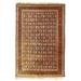 Gray 101 x 69 x 0.25 in Area Rug - Isabelline Oriental Handmade Hand-Knotted Rectangle 5'9" x 8'5" Cotton Area Rug in Brown/Beige Cotton | Wayfair