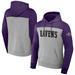 Men's NFL x Darius Rucker Collection by Fanatics Heather Gray Baltimore Ravens Color Blocked Pullover Hoodie