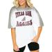 Women's Gameday Couture White/Gray Texas A&M Aggies Campus Glory Colorwave Oversized T-Shirt