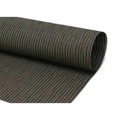 Front of the House RTL014MUV83 Rectangular Metroweave Woven Vinyl Placemat - 17 1/2" x 11 3/4", Multi, Multi-Colored