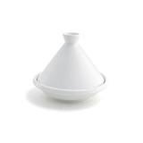 Front of the House STN000WHP21 4 3/4" Tajine w/ Cover - Porcelain, White