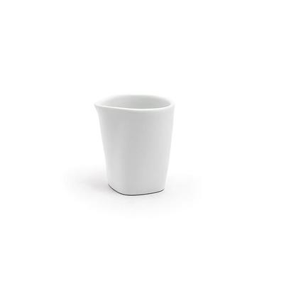 Front of the House TCR012WHP23 3 oz Round Mod Creamer - Porcelain, White