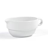 Front of the House TGB003WHP21 Monaco 16 oz Gravy Boat - Porcelain, White