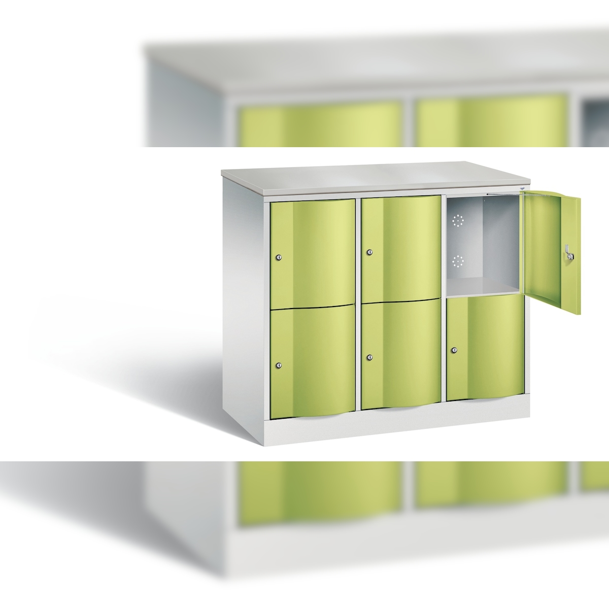 C+P Schließfachschrank Resisto, H1077xB1148xT540mm Image