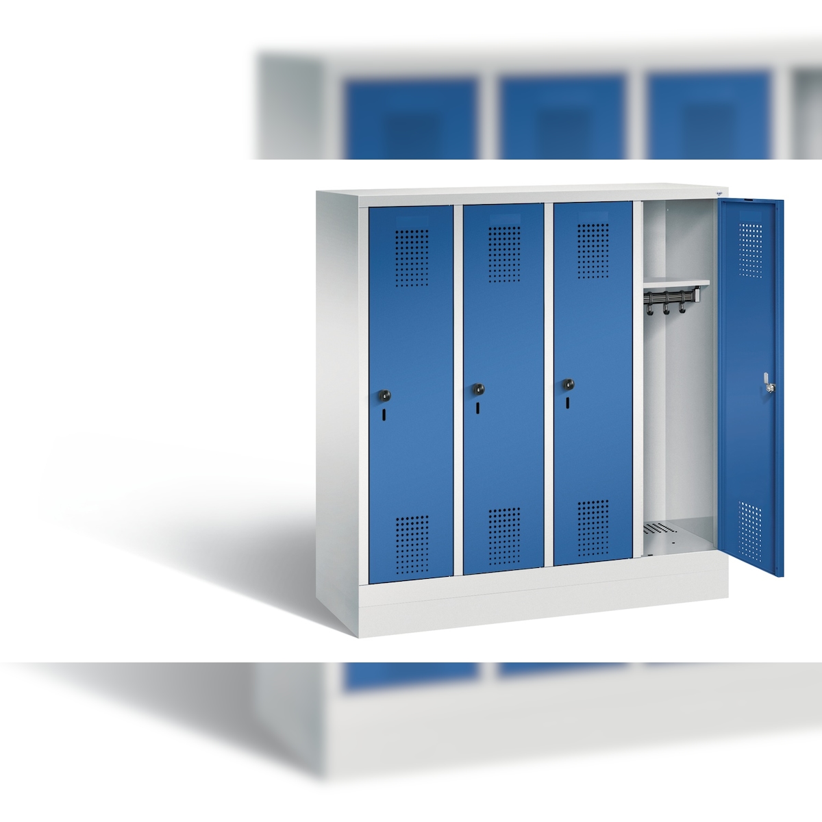 C+P Kindergarten-Spind Evolo, H1300xB1190xT300mm Image