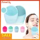 Electric Facial Cleansing Brush Silicone Ultrasonic Vibration Face Cleanser Deep Pores Blackhead