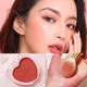 Erröten Make-up Liebes palette 4 Farben Mineral pulver Pfirsich rot Rouge dauerhafte natürliche