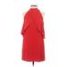 Zara Casual Dress - Mini Mock Sleeveless: Red Solid Dresses - Women's Size X-Small