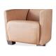 Fauteuil aviateur en cuir pleine fleur camel