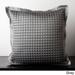 Analu Checkered Feather Down Filled or Poly Filled Throw Decorative Pillow