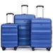 3 Piece Luggage Sets PC Lightweight & Durable Expandable Suitcase with Two Hooks, Spinner Wheels, TSA Lock, (21/25/29)