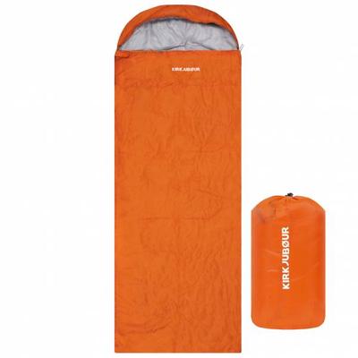 KIRKJUBØUR® "Søvn" Outdoor Schlafsack 220 x 75 cm 15 °C orange