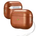 ICARER AirPod Pro 2 Case Premium Genuine Leather Portable Case [ Strap Not Include ] for AirPod Pro 2nd Generation (Brown)