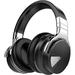 Open Box Silensys E7 Active Noise Cancelling Headphones Bluetooth Wireless - Black