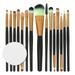 15pcs/set Makeup Brush Set tools Make-up Toiletry Kit Wool Make Up Brush Set