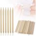 100 Pieces Orange Wood Sticks Nail Cuticle Stick Manicure Pedicure Tool for Pusher Remover Manicure Art Pedicure 2.9 Inches