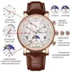 Chenxi-Montre à quartz chronographe en cuir pour homme chronomètre Shoous Business phase de la