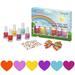 Bluesky Kids Nail Varnish Set For Girls Peel Off Non Toxic Water Based Nail Polish 6 x 5 ml Colours Yellow Orange Purple Pink Blue Hair Bow & N