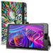 Labanema Compatible with NUU Tab 10 Case PU Leather Folio 2-folding Stand Cover for NUU Tab 10 4G LTE 10.1 Tablet Love Tree