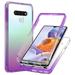 LG Stylo 6 Case Front & Back 360 degree Full Body Protective Gradient Color Bumper Shockproof Slim Hybrid Back Soft Silicone Rubber TPU Bumper Clear Phone Case for LG Stylo 6 Case - Clear