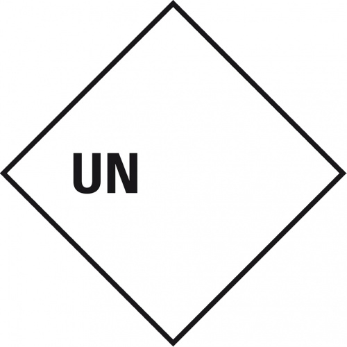 Dreifke® Verpackungskennz.UN, zum Beschriften, Haftpapier, permanent, 100x100mm, 1000/Rolle Image