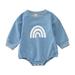 Pimfylm Girls Boys Bodysuits 2023 Long Sleeve Bodysuits Bodysuits For Babys Blue 60