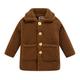 Toddler Winter Coats For Girls Long Winter Warm Hooded Outwear Girls Denim Jackets Brown 120