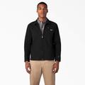Dickies Men's 1922 Brushed Twill Jacket - Rinsed Black Size S (HJ867)