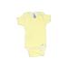 Gerber Short Sleeve Onesie: Yellow Print Bottoms - Size 9 Month