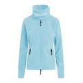 Fleecejacke BENCH. "FUNNEL" Gr. XL (42), blau (türkis, silber) Damen Jacken Winterjacken