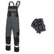 Bib And Brace Overalls Dungaree Men Hi Vis Reflective Trousers With Knee Pads Jacket Available Perfect For Work Mechanic Flooring Trades