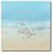 Courtside Market "Beach Scene" Photographic Print on Wrapped Canvas in Blue | 16 H x 16 W x 1.5 D in | Wayfair WEB-CT442