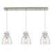 Innovations Lighting Newton 3 - Light Bell Pendant Metal in Gray | 9.63 H x 39.75 W x 8 D in | Wayfair 123-410-1PS-SN-G412-8SDY