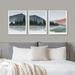 IDEA4WALL Framed Pastel Mountain Rang Wall Art, Set Of 3 Lake Reflection Wall Decor Prints, Nature Wilderness Wall Décor For Living Room | Wayfair