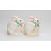 Cosmos Gifts Bunny Salt & Pepper Shaker Set Ceramic in White | 3.63 H x 1.75 W in | Wayfair 21043