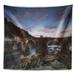 East Urban Home Old Roman Bridge in Spain Tapestry Polyester in Black/Gray | 68 H x 80 W in | Wayfair B1A023E720704AE2B3FF8589E7FBBE1D
