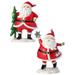 The Holiday Aisle® 7.5" Resin Santa W/Star/Tree Set of 2 Resin in Green/Red/White | 7 H x 5 W x 4 D in | Wayfair C3EFFDFDE17D4D4F9DCF170A55624C50