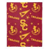 Northwest NCAA Usc Pennant Mickey Hugger Pillow & Silk Touch Throw Set Polyester in Red | 50 H x 40 W in | Wayfair 1COB3125A0068RET
