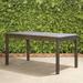 Red Barrel Studio® Deedee Rectangular 59" L x 31" W Outdoor Restaurant Dining Table Wood in Gray | 29 H x 59 W x 31 D in | Wayfair