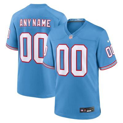 Tennessee Titans Nike Secondary Alternate Oilers Throwback-Spieltrikot – Personalisiert – Herren Image