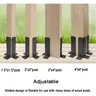 Support de poteau de clôture en bois réglable poteau de collecte poteaux de base poteaux d'invite