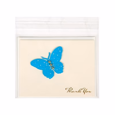 Crystal Clear Bags with Adhesive Flap Seal - Great for A2 Size Envelopes Bag Size: 5 7/8" x 4 1/2" 100 Bags Crystal Clear Bags