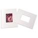 Double Thick Single Mats, White 8" x 10" Outer Cut, 3 1/2" x 5 1/5" Inner Cut 25 Pack